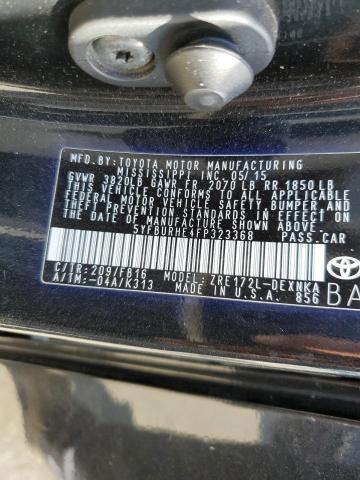 Photo 10 from auction – 2015 TOYOTA COROLLA L with VIN 5YFBURHE4FP323368