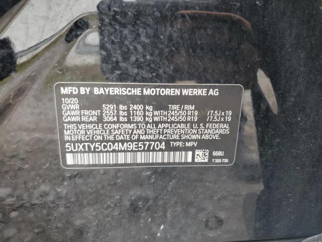 Photo 10 from auction – 2021 BMW X3 XDRIVE3 with VIN 5UXTY5C04M9E57704