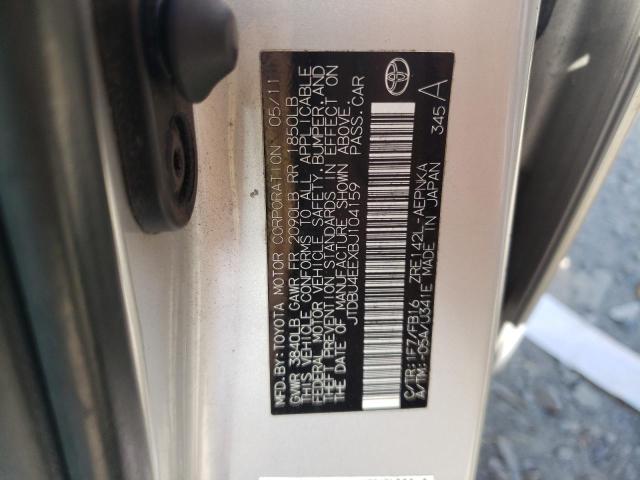 Photo 10 from auction – 2011 TOYOTA COROLLA BA with VIN JTDBU4EEXBJ104159