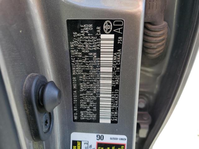 Photo 10 from auction – 2017 TOYOTA COROLLA L with VIN 2T1BURHEXHC761489