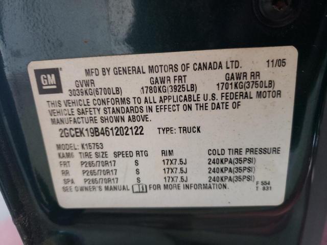 Photo 10 from auction – 2006 CHEVROLET SILVERADO with VIN 2GCEK19B461202122
