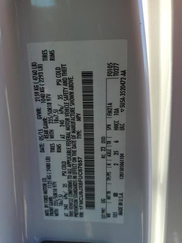 Photo 10 from auction – 2015 FORD ESCAPE TIT with VIN 1FMCU9JX6FUC67657
