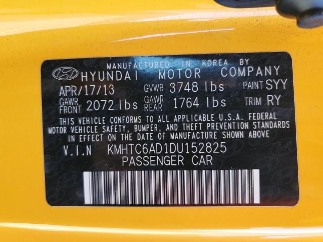 Photo 10 from auction – 2013 HYUNDAI VELOSTER with VIN KMHTC6AD1DU152825