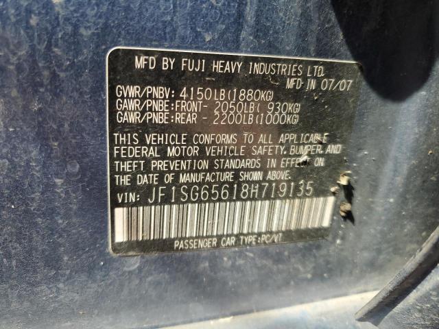 صورة رقم 10 من المزاد - 2008 SUBARU FORESTER 2 مع VIN JF1SG65618H719135