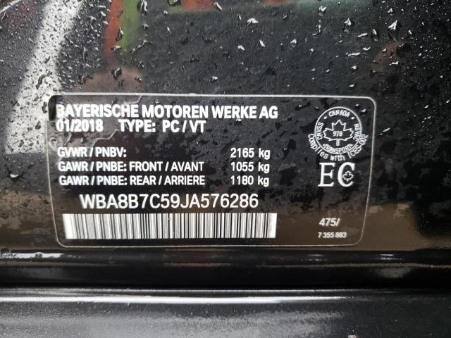 Photo 10 from auction – 2018 BMW 340 XI with VIN WBA8B7C59JA576286