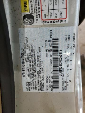 Photo 10 from auction – 2007 LINCOLN MKZ with VIN 3LNHM28T37R666812