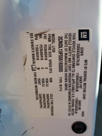 Photo 10 from auction – 2005 CHEVROLET EQUINOX LS with VIN 2CNDL13F556183565