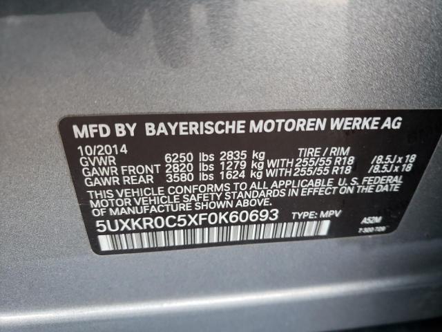 Photo 10 from auction – 2015 BMW X5 XDRIVE3 with VIN 5UXKR0C5XF0K60693