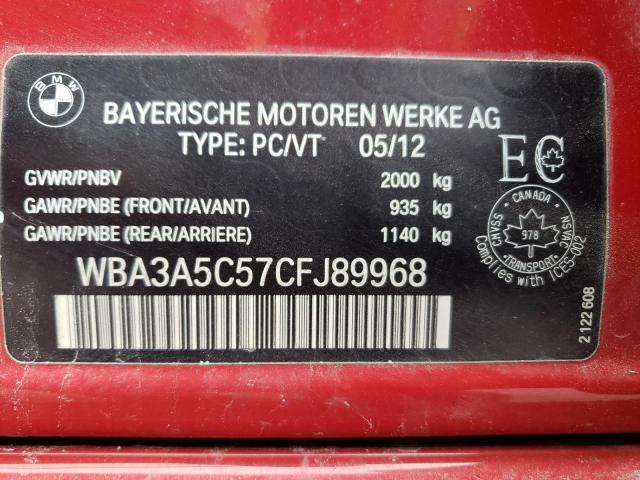 Photo 10 from auction – 2012 BMW 328 I with VIN WBA3A5C57CFJ89968