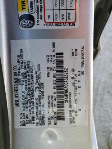 Photo 10 from auction – 2012 FORD FUSION S with VIN 3FAHP0GA0CR345262