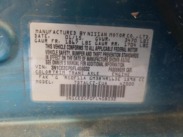 Photo 10 from auction – 2015 NISSAN VERSA NOTE with VIN 3N1CE2CP0FL408032