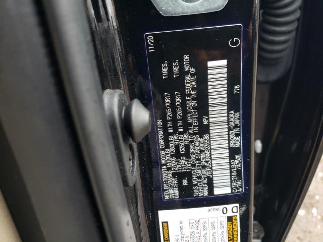 Photo 10 from auction – 2021 TOYOTA 4RUNNER SR with VIN JTEFU5JR9M5235588