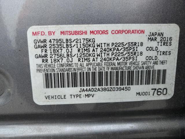 Photo 10 from auction – 2016 MITSUBISHI OUTLANDER with VIN JA4AD2A38GZ039450