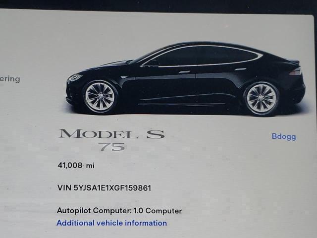 Photo 8 from auction – 2016 TESLA MODEL S with VIN 5YJSA1E1XGF159861