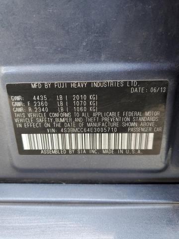 Photo 10 from auction – 2014 SUBARU LEGACY 2.5 with VIN 4S3BMCC64E3005710