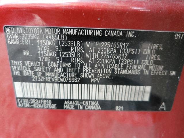 Photo 10 from auction – 2014 TOYOTA RAV4 LE with VIN 2T3ZFREV9EW079962