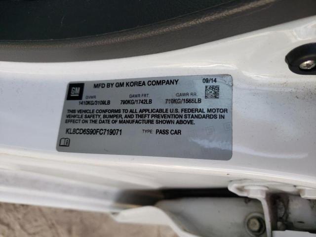 Photo 10 from auction – 2015 CHEVROLET SPARK 1LT with VIN KL8CD6S90FC719071