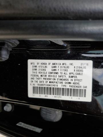 Photo 10 from auction – 2016 ACURA TLX TECH with VIN 19UUB3F55GA004616