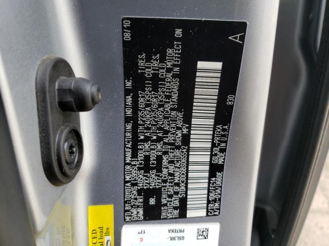 Photo 10 from auction – 2011 TOYOTA SIENNA LE with VIN 5TDKK3DC6BS065542