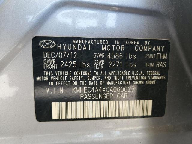 Photo 10 from auction – 2012 HYUNDAI SONATA HYB with VIN KMHEC4A4XCA060027