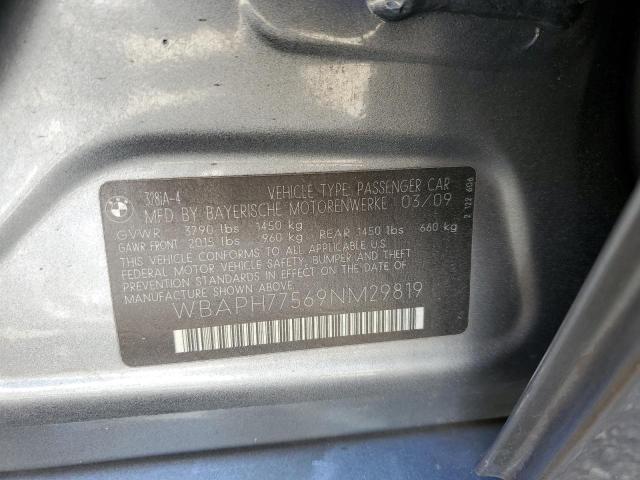 Photo 10 from auction – 2009 BMW 328 I with VIN WBAPH77569NM29819