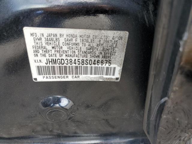 Photo 10 from auction – 2008 HONDA FIT with VIN JHMGD38458S046675