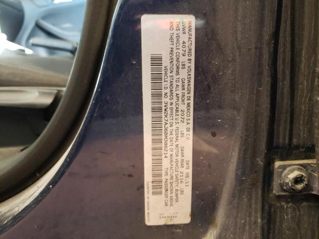 Photo 10 from auction – 2011 VOLKSWAGEN JETTA BASE with VIN 3VW2K7AJ6BM386214