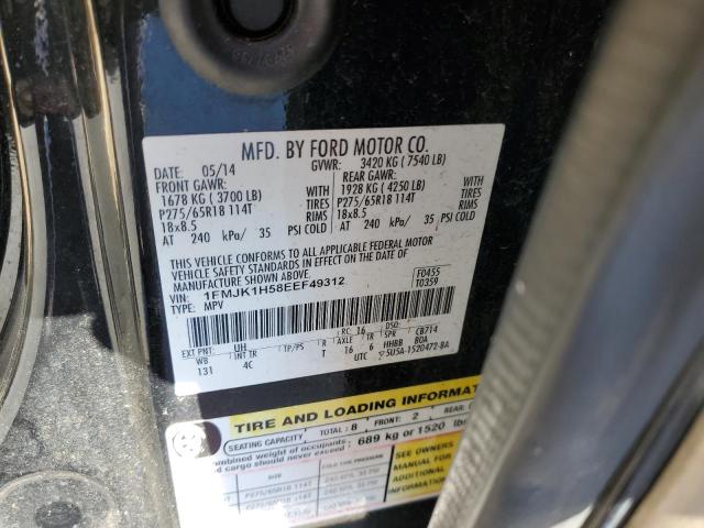 Photo 10 from auction – 2014 FORD EXPEDITION with VIN 1FMJK1H58EEF49312