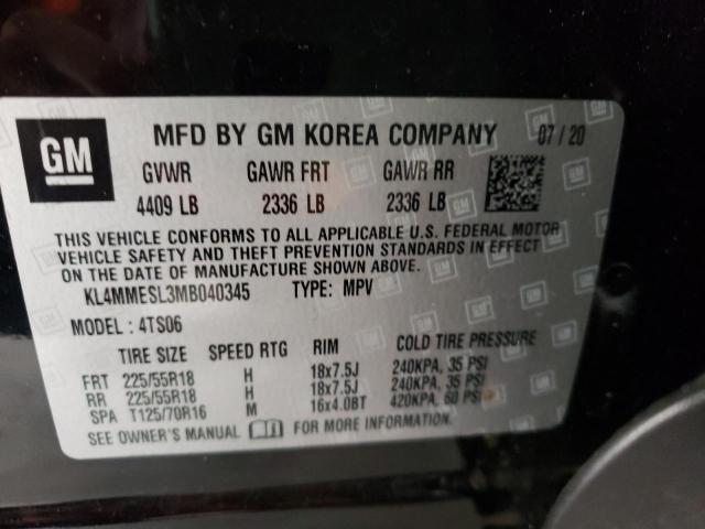 Photo 10 from auction – 2021 BUICK ENCORE GX with VIN KL4MMESL3MB040345