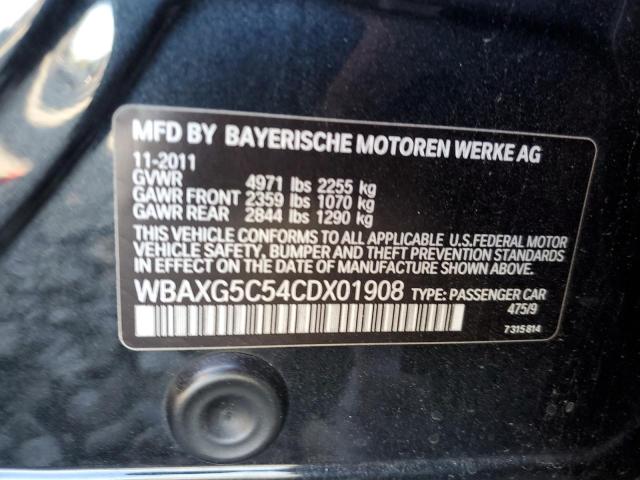 Photo 10 from auction – 2012 BMW 528 I with VIN WBAXG5C54CDX01908