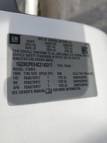 Photo 10 from auction – 2012 CHEVROLET SILVERADO with VIN 1GCNCPEX4CZ142217