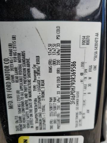 Photo 10 from auction – 2013 FORD FUSION SE with VIN 3FA6P0H79DR369586