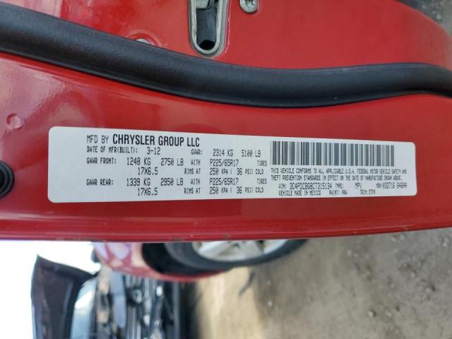 Photo 10 from auction – 2012 DODGE JOURNEY SX with VIN 3C4PDCBG8CT315134