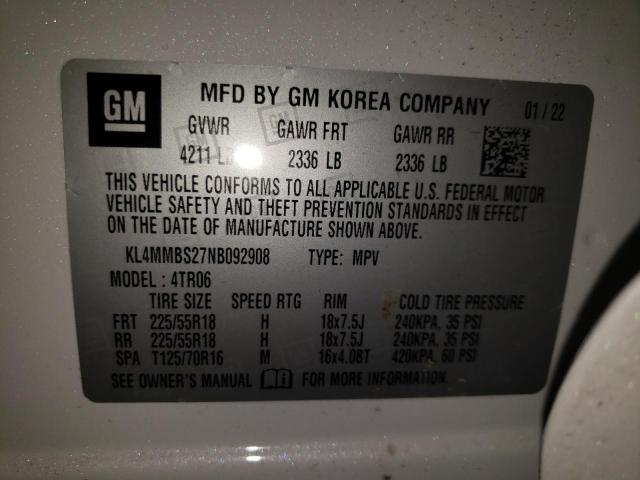 Photo 10 from auction – 2022 BUICK ENCORE GX with VIN KL4MMBS27NB092908