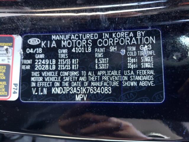 Photo 10 from auction – 2019 KIA SOUL + with VIN KNDJP3A51K7634083