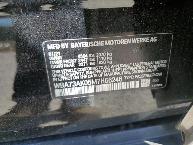 Photo 10 from auction – 2021 BMW 228XI with VIN WBA73AK05M7H66246