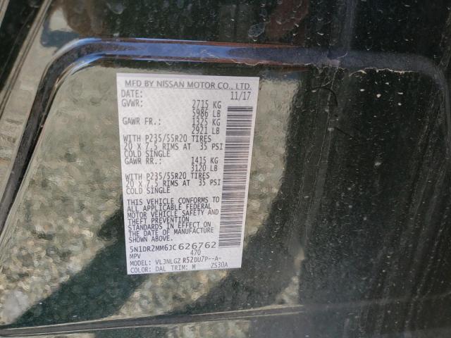 Photo 10 from auction – 2018 NISSAN PATHFINDER with VIN 5N1DR2MM6JC626762