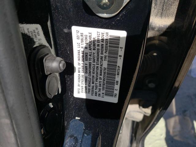 Photo 10 from auction – 2012 HONDA CIVIC EXL with VIN 19XFB2F95CE046702