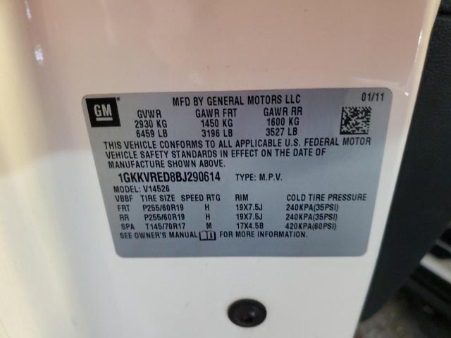 Photo 10 from auction – 2011 GMC ACADIA SLT with VIN 1GKKVRED5BJ113499