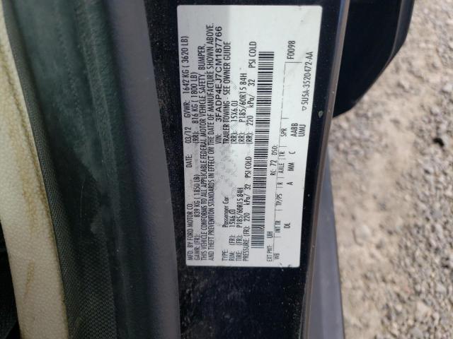 Photo 10 from auction – 2012 FORD FIESTA SE with VIN 3FADP4EJ7CM187766