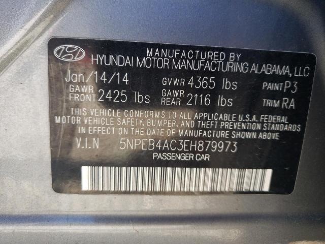 Photo 10 from auction – 2014 HYUNDAI SONATA GLS with VIN 5NPEB4AC3EH879973