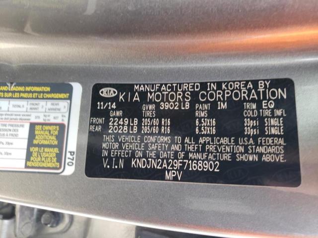 Photo 10 from auction – 2015 KIA SOUL with VIN KNDJN2A29F7168902
