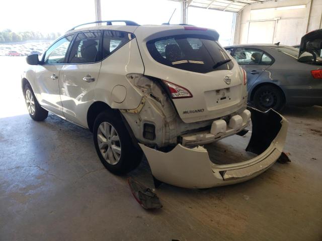 Photo 3 from auction – 2012 NISSAN MURANO S with VIN JN8AZ1MW3CW210922