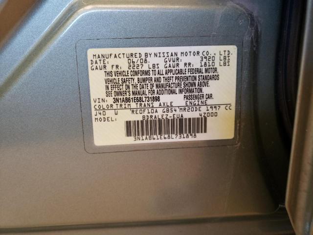 Photo 10 from auction – 2008 NISSAN SENTRA 2.0 with VIN 3N1AB61E68L731898
