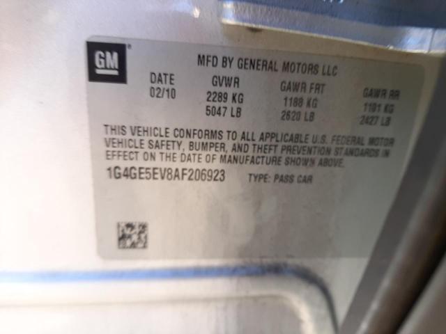 Photo 10 from auction – 2010 BUICK LACROSSE C with VIN 1G4GE5EV8AF206923