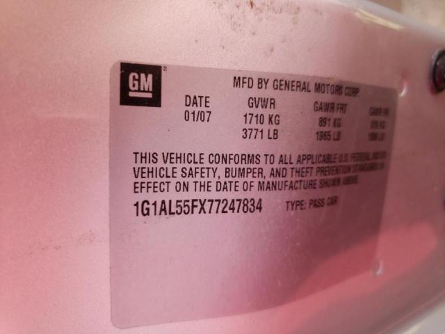 Photo 10 from auction – 2007 CHEVROLET COBALT LT with VIN 1G1AL55FX77247834
