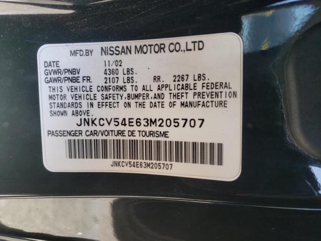 Photo 10 from auction – 2003 INFINITI G35 with VIN JNKCV54E63M205707