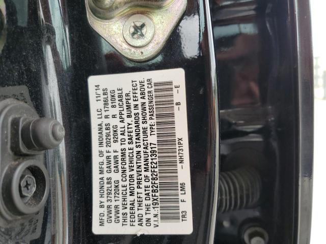 Photo 10 from auction – 2015 HONDA CIVIC EX with VIN 19XFB2F82FE213917