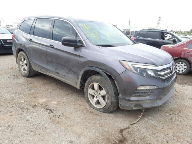 HONDA PILOT LX 2017 with VIN 5FNYF5H1XHB024797 - Photo from auction