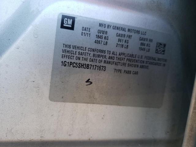 Photo 10 from auction – 2011 CHEVROLET CRUZE LS with VIN 1G1PC5SH3B7171673